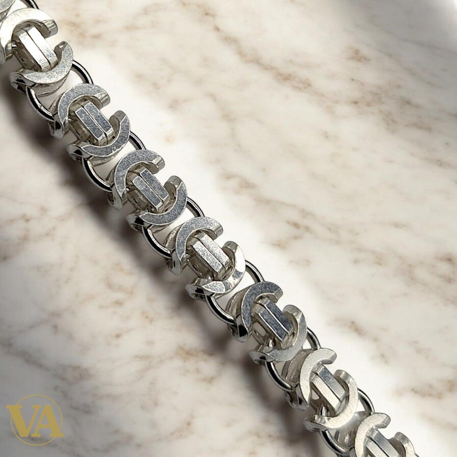 Bracelet Homme Argent 925 – Maille Large 11 mm Architecturale | Bijoux Vindicta