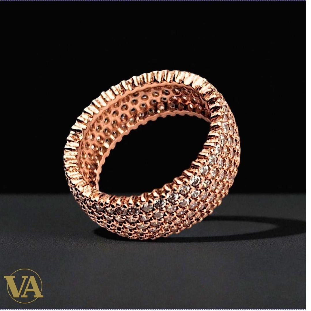 Bague argent 925 rosé zirconium