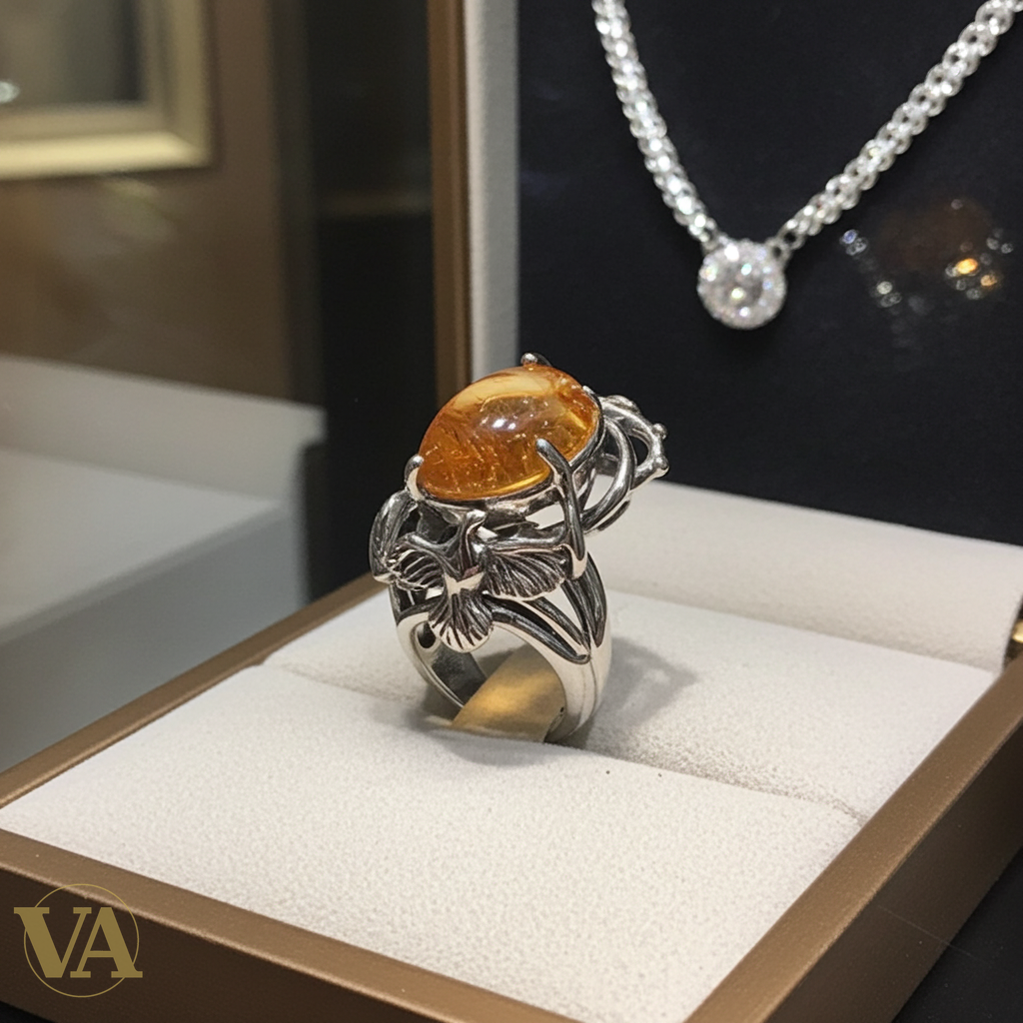 Bague Femme Argent 925 & Quartz Rutile doré.-Vindicta : Bijoux Argent 925 Massif, Luxe et Héritage