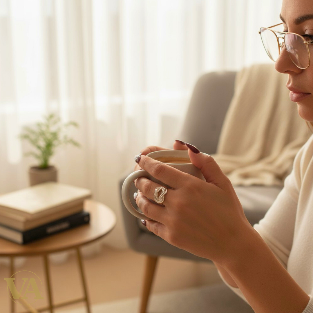 Bague femme nœud infini en argent 925