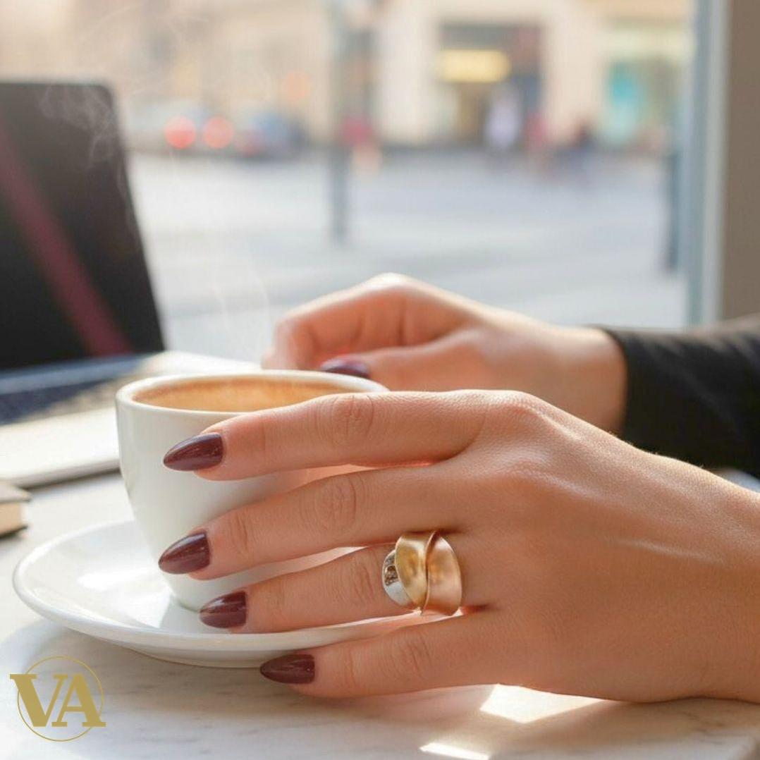Bague Femme argent 925 trois couleurs entrelacées | Bijoux Vindicta