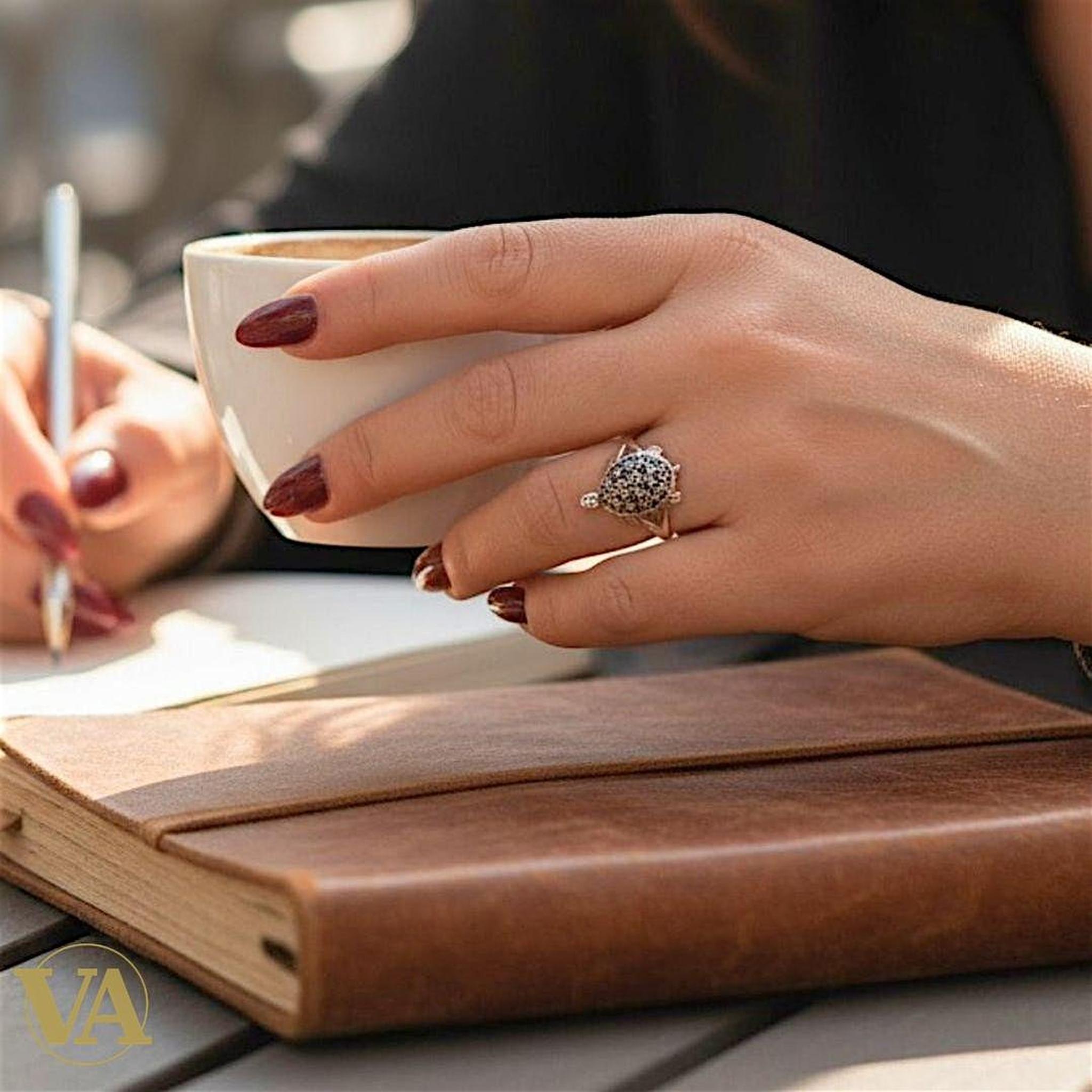 Bague argent 925 tortue femme – Marcassites scintillantes-Vindicta : Bijoux Argent 925 Massif, Luxe et Héritage