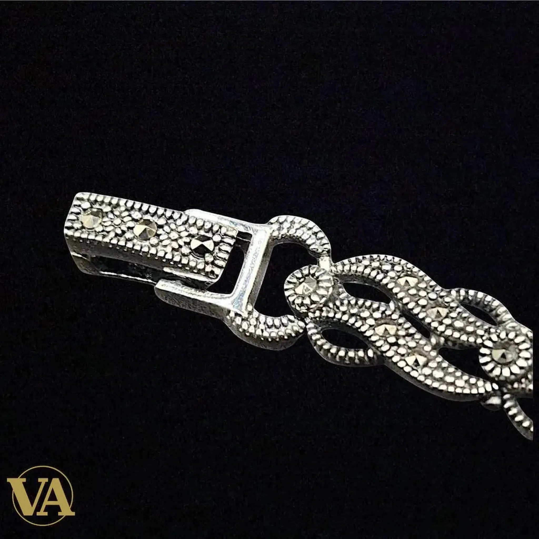 Bracelet Femme Argent 925 avec Marcassite | Bijoux Vindicta