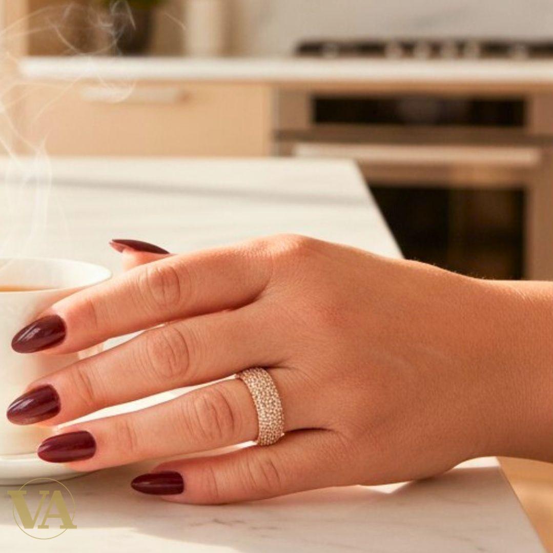 Bague argent 925 rosé zirconium