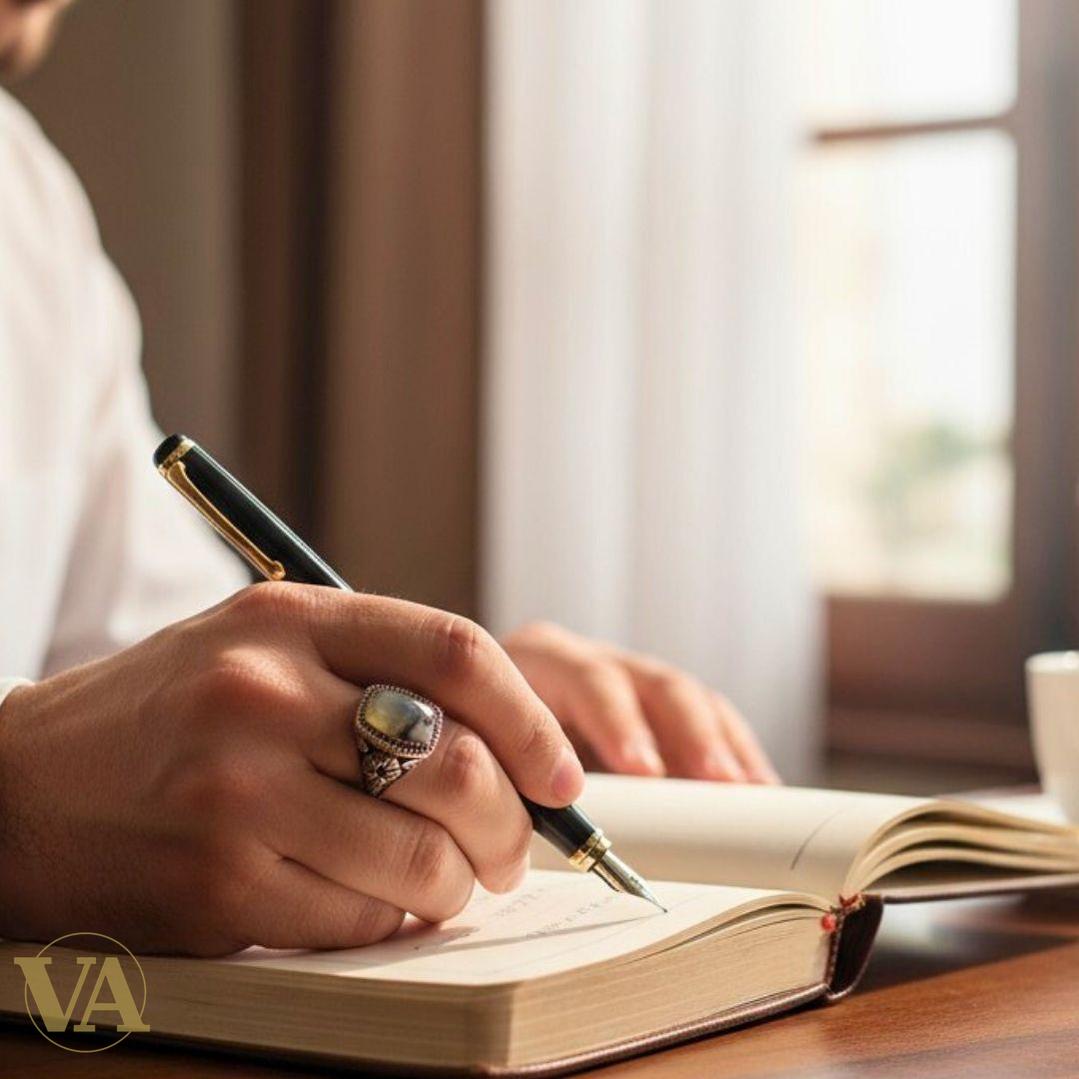 Bague homme argent 925 agate miel