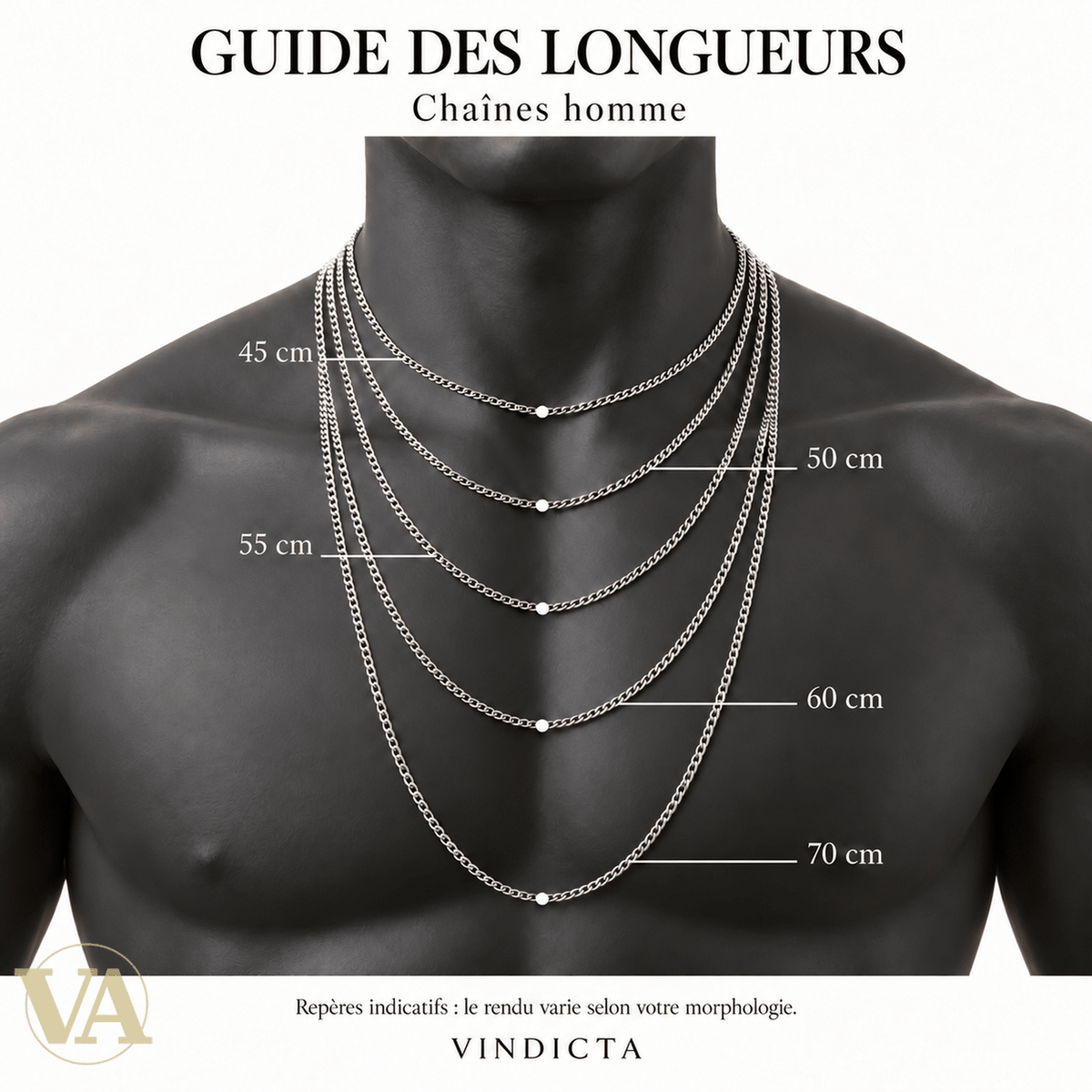 Chaîne Homme Argent 925 – Gourmette diamantée Rhodiée 3 mm - Argent 925 - Vindicta