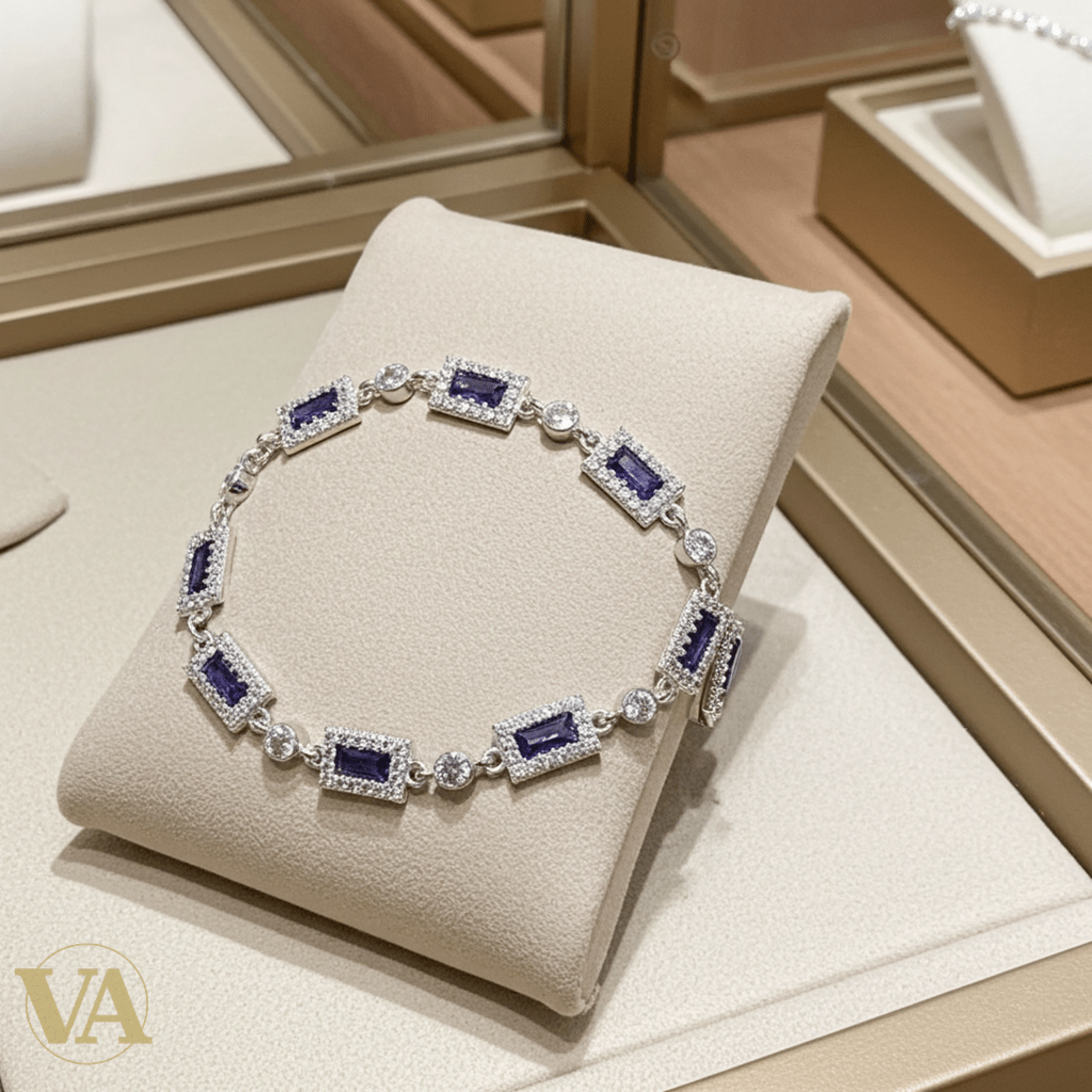 Bracelet Femme Argent 925 Améthyste Rectangulaire Vintage-Vindicta : Bijoux Argent 925 Massif, Luxe et Héritage