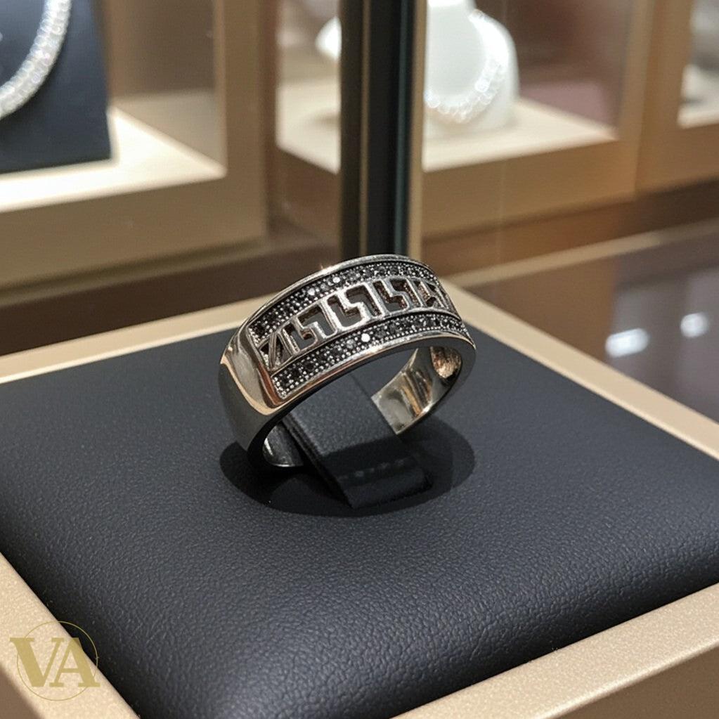 Bague femme en argent 925 motif grec et marcassites-Vindicta : Bijoux Argent 925 Massif, Luxe et Héritage