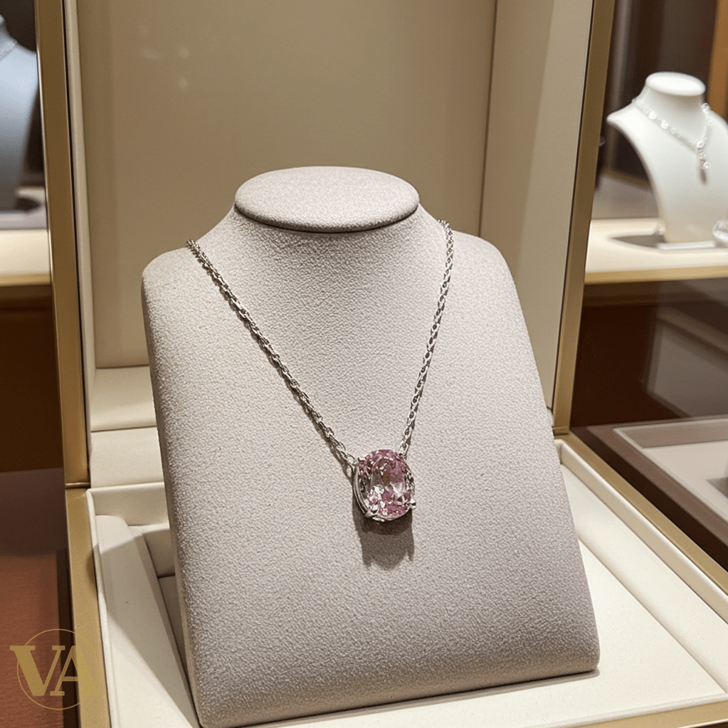 Collier Femme Argent 925 Améthyste Rose – Pendentif Solitaire - Argent 925 - Vindicta