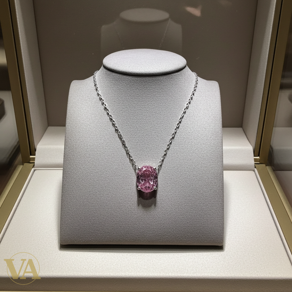 Collier Femme Argent 925 Améthyste Rose – Pendentif Solitaire-Vindicta : Bijoux Argent 925 Massif, Luxe et Héritage