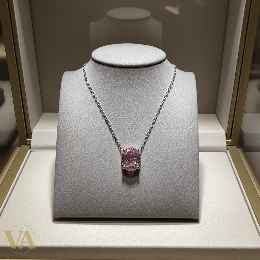 Collier Femme Argent 925 Améthyste Rose – Pendentif Solitaire - Argent 925 - Vindicta