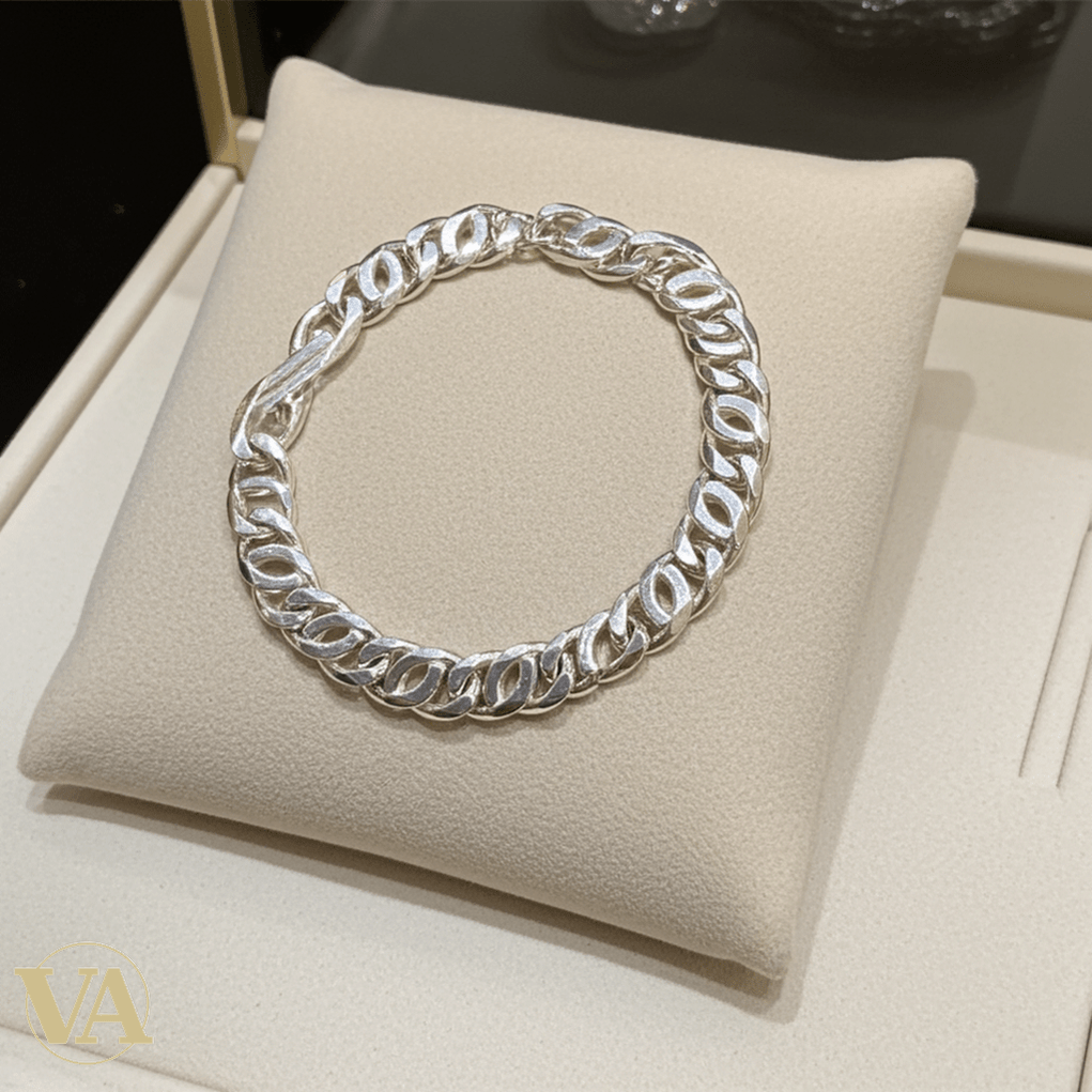 Bracelet Homme Argent 925 Massif – Maille Marine 24cm - Argent 925 - Vindicta
