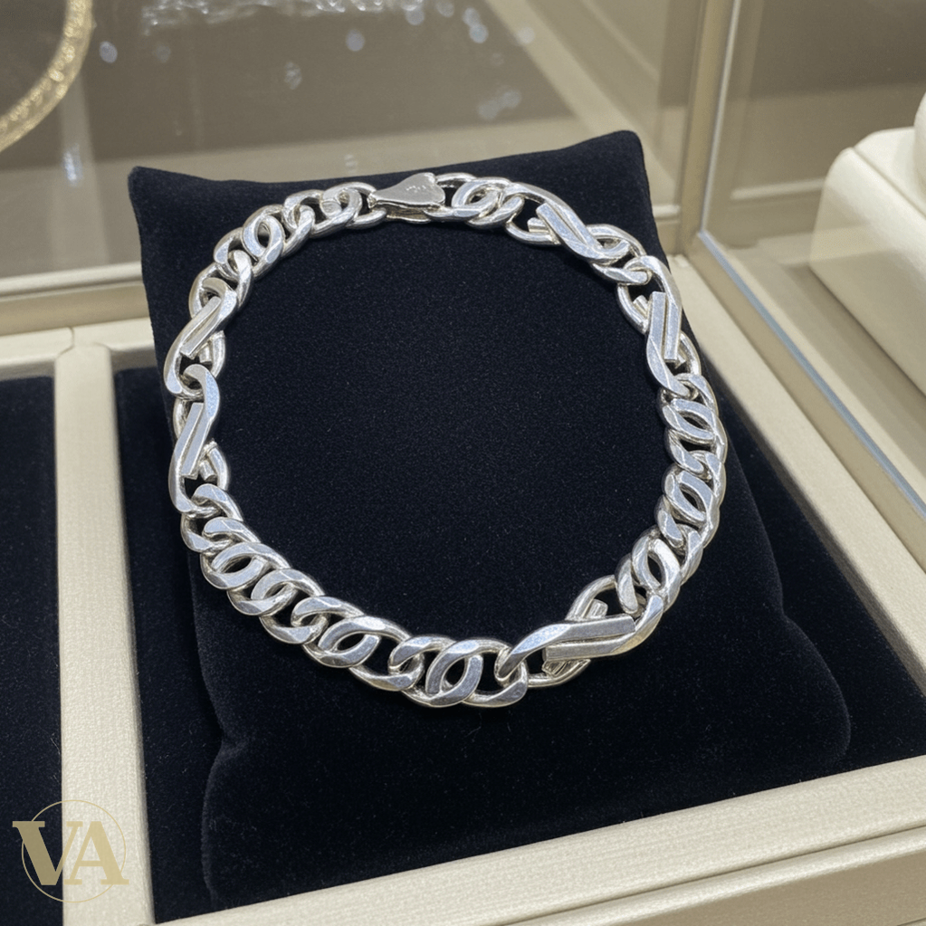 Bracelet Homme Argent 925 Massif – Maille Marine 24cm - Argent 925 - Vindicta