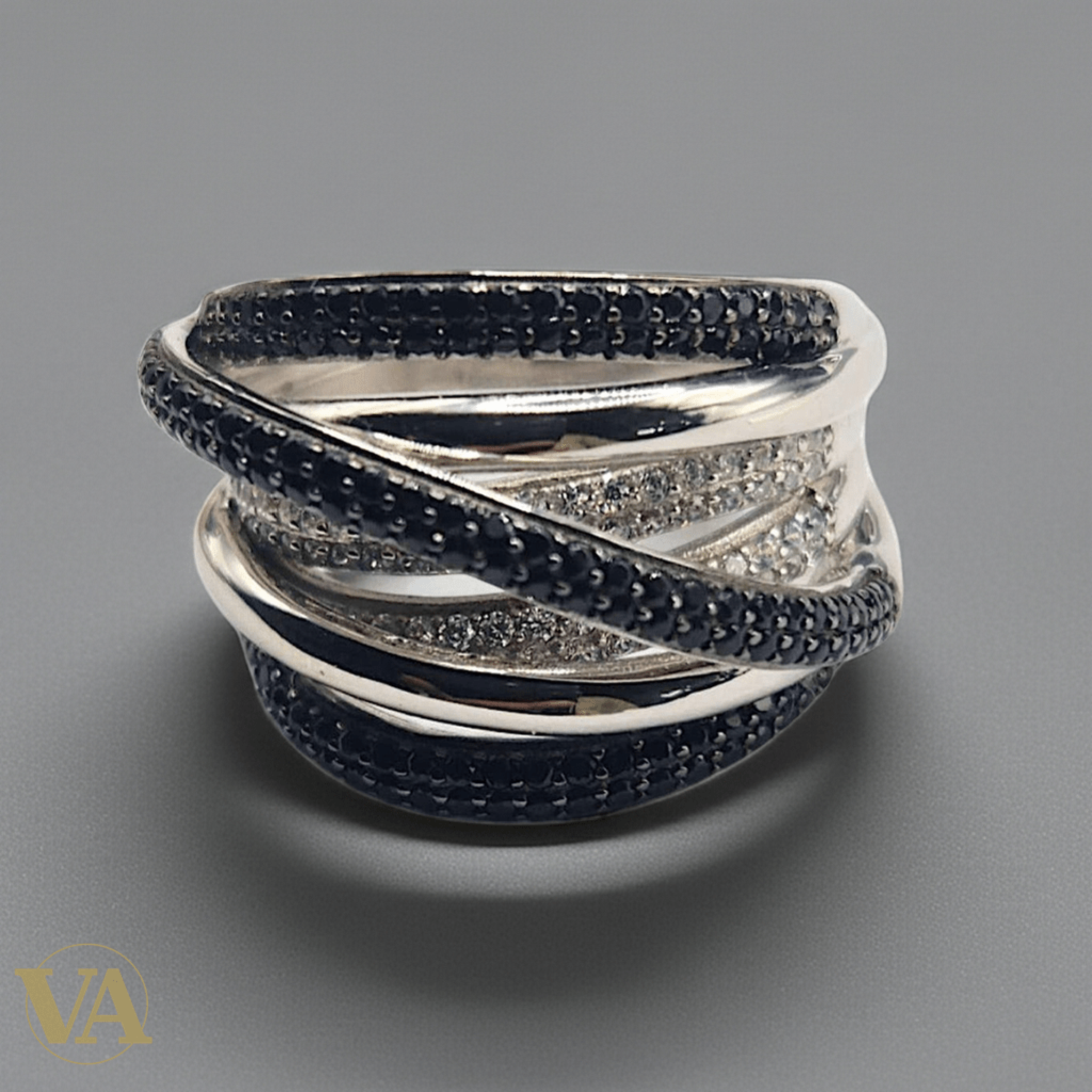 Bague Femme Argent 925 Anneaux Croisés-Vindicta : Bijoux Argent 925 Massif, Luxe et Héritage