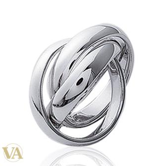 Bague Femme Argent 925 – Entrelacs Sculptural Poli — détail