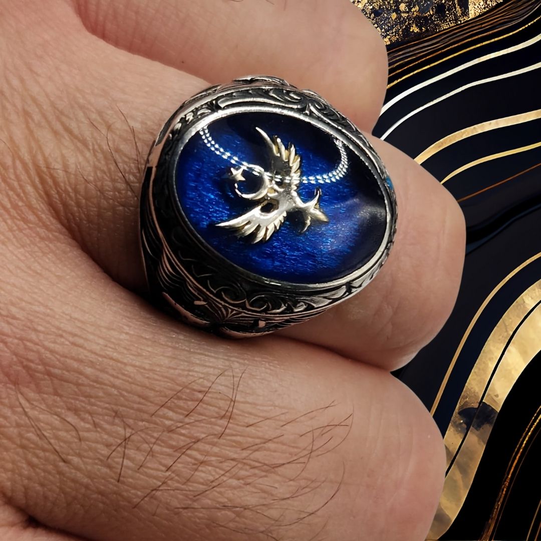 Bague homme argent 925 sceau ovale