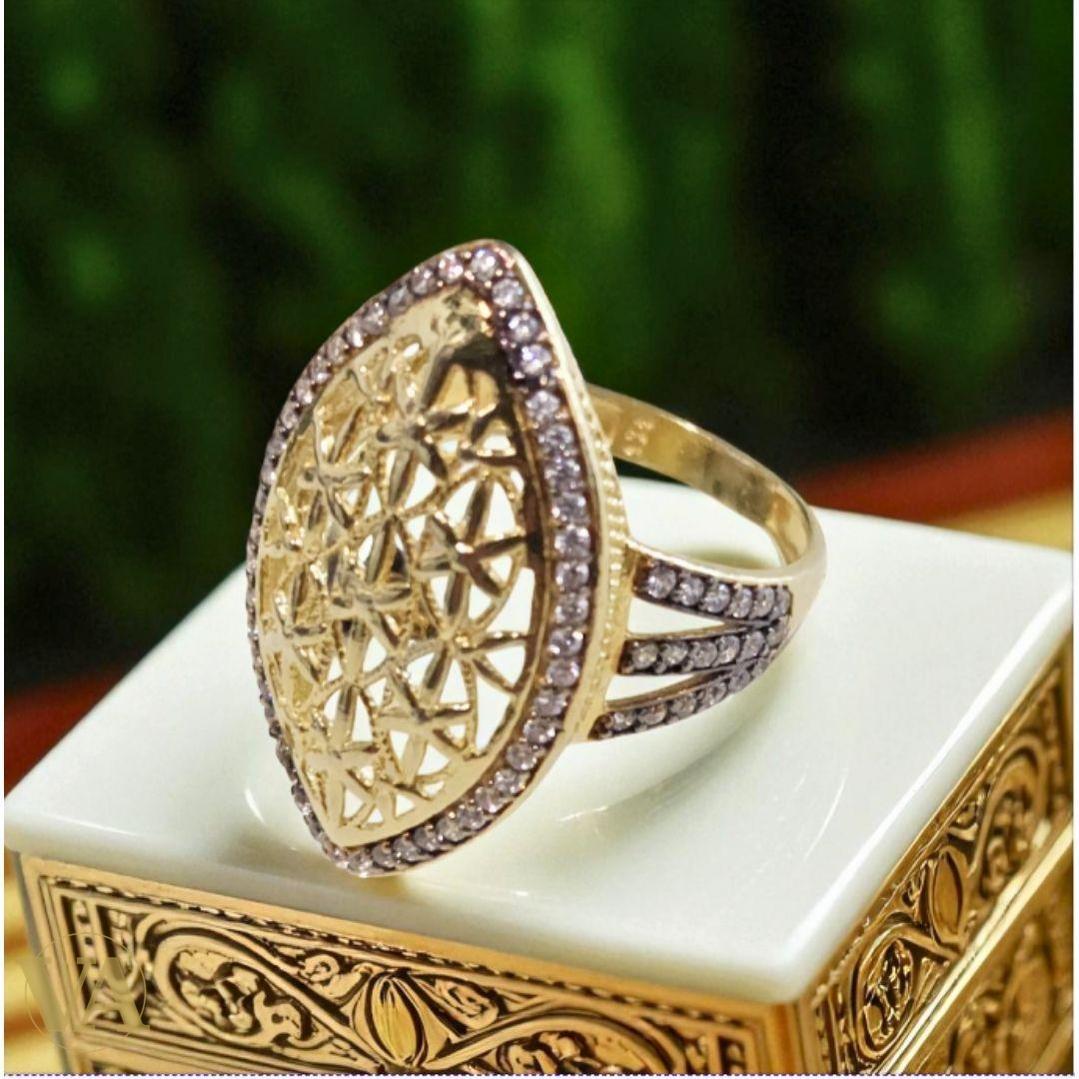 Bague Femme Argent 925 Plaqué Or 18K Losange