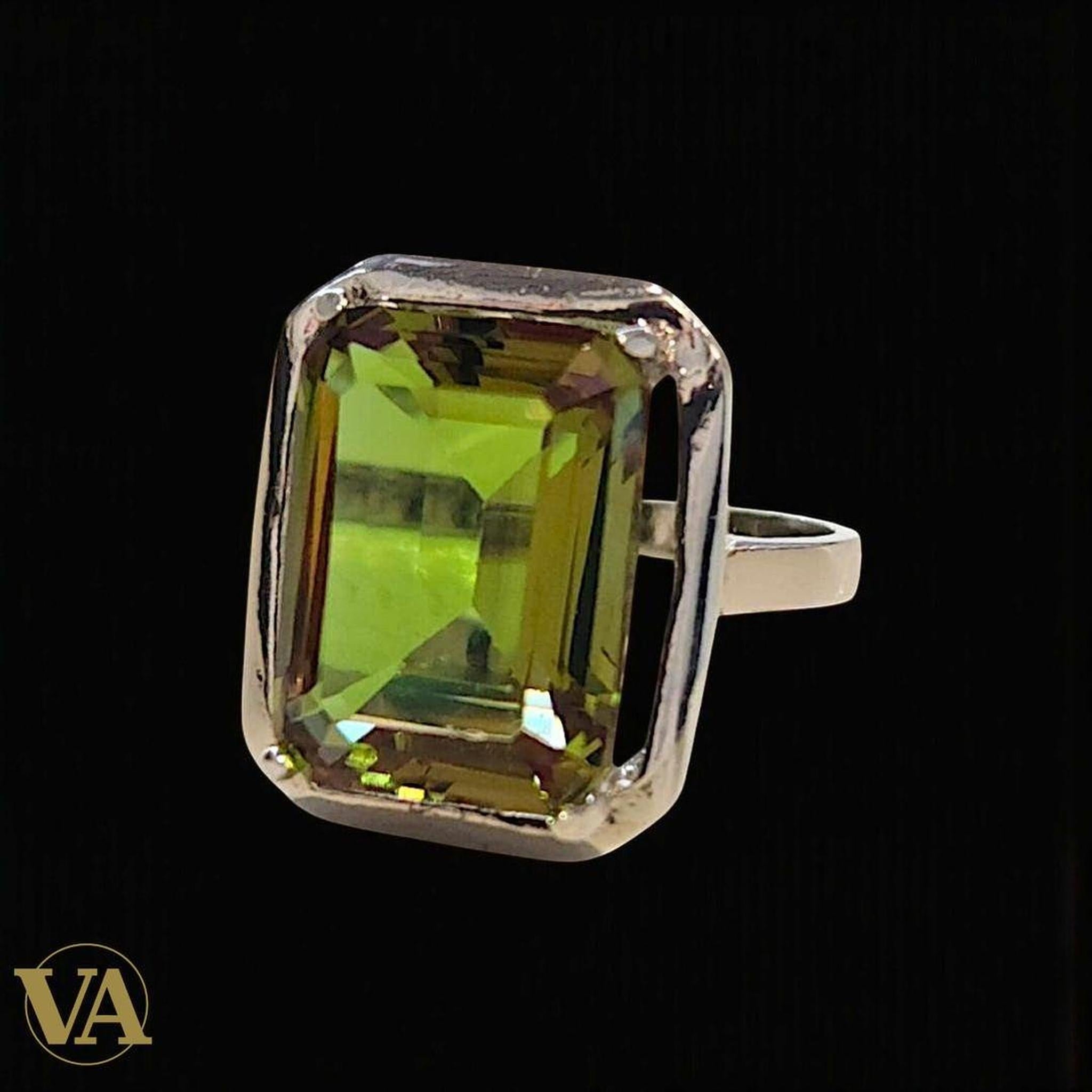 Bague femme argent 925 – Sultanite taille émeraude - Argent 925 - Vindicta