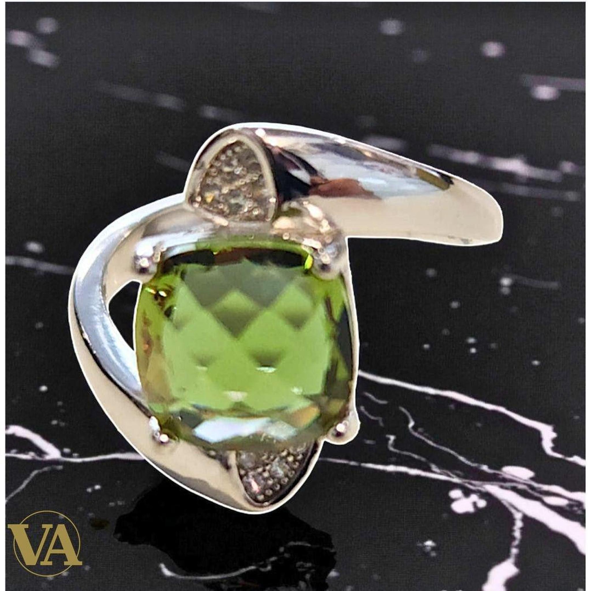 Bague Femme Argent 925 Sultanite Facettée - Argent 925 - Vindicta