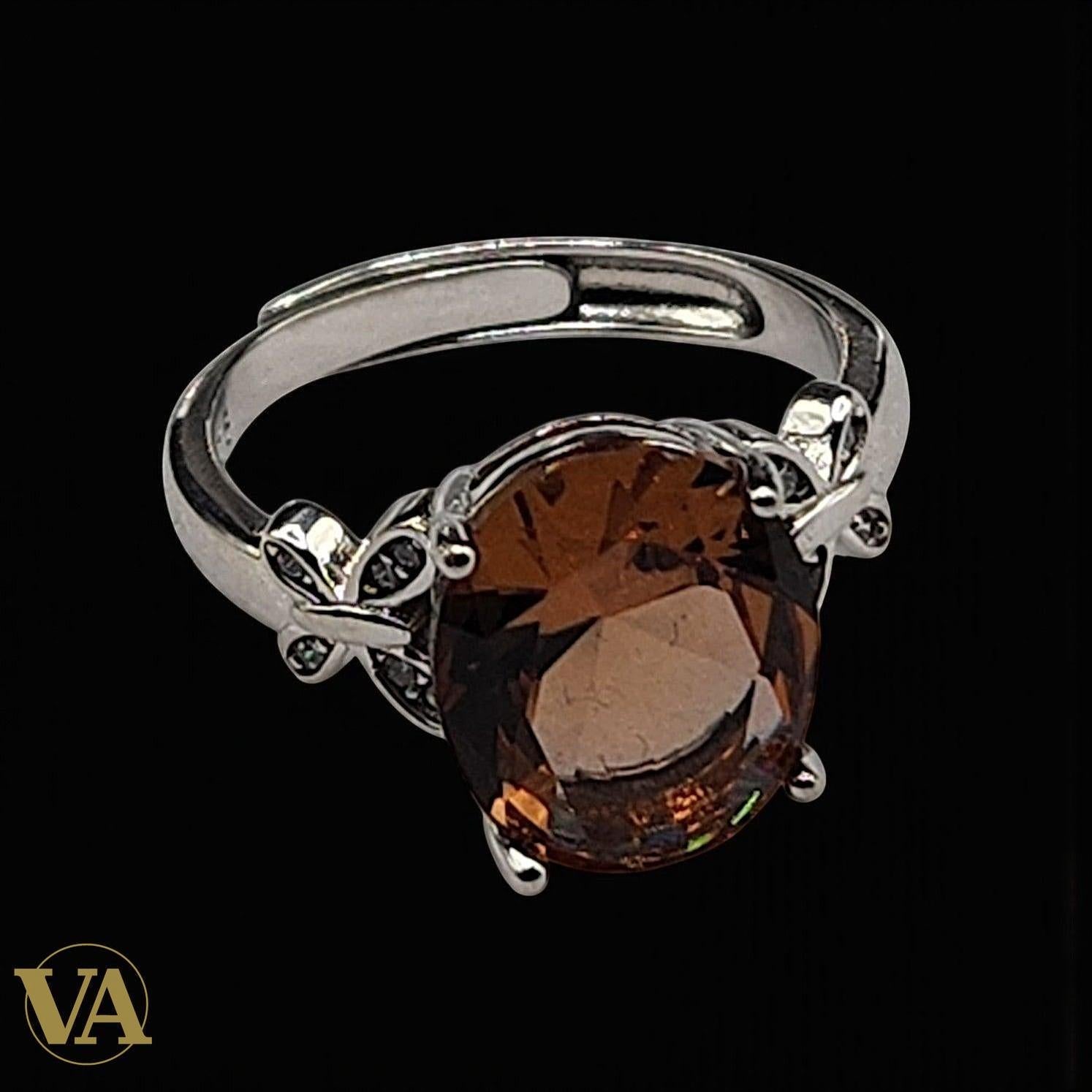 Bague Femme Argent 925 – Sultanite Ovale Facettée