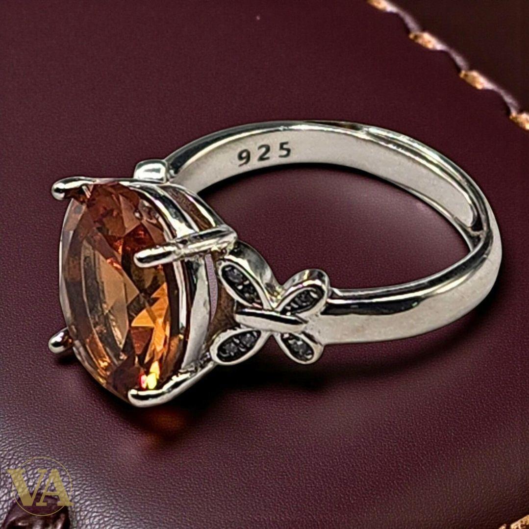 Bague Femme Argent 925 – Sultanite Ovale Facettée