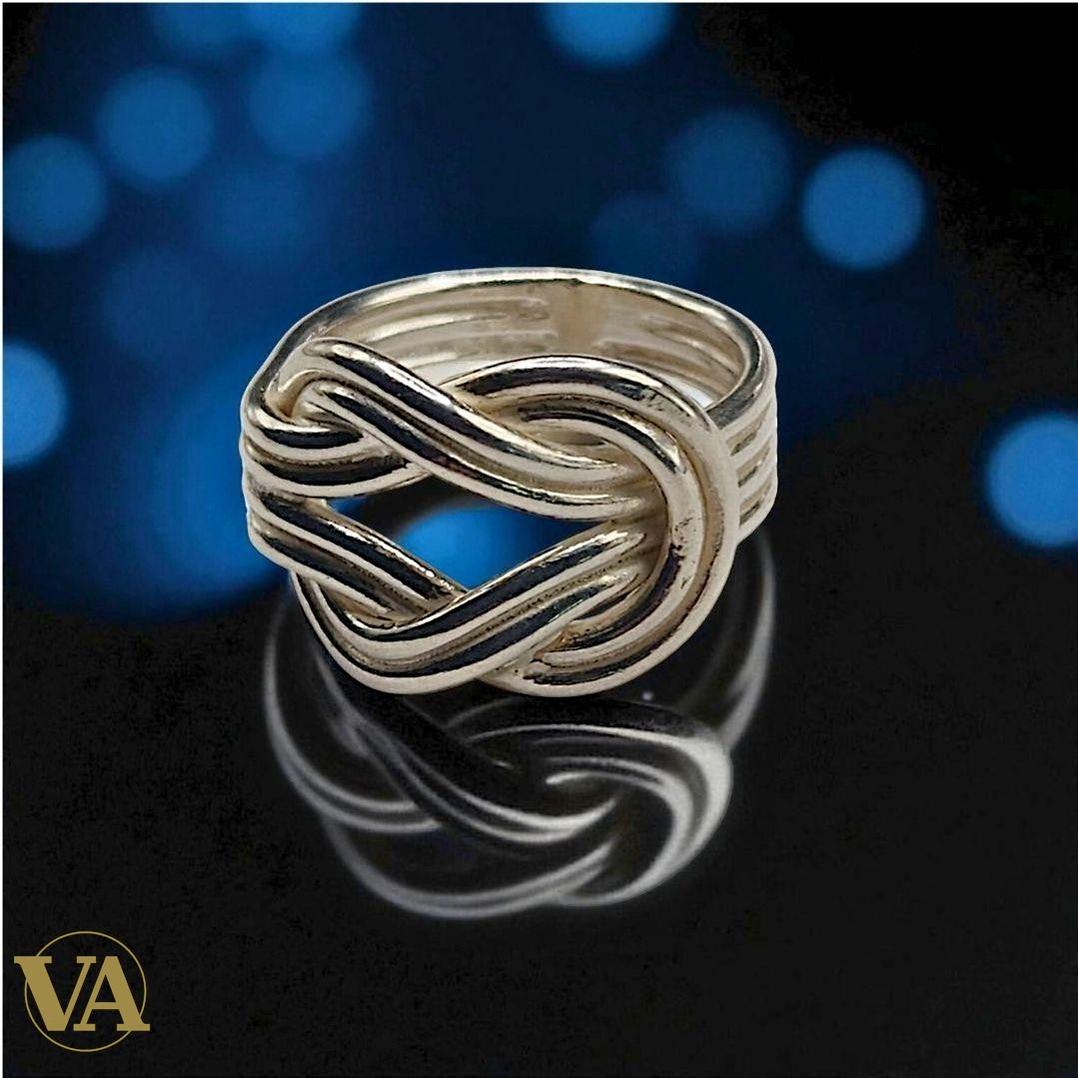 Bague femme nœud infini en argent 925