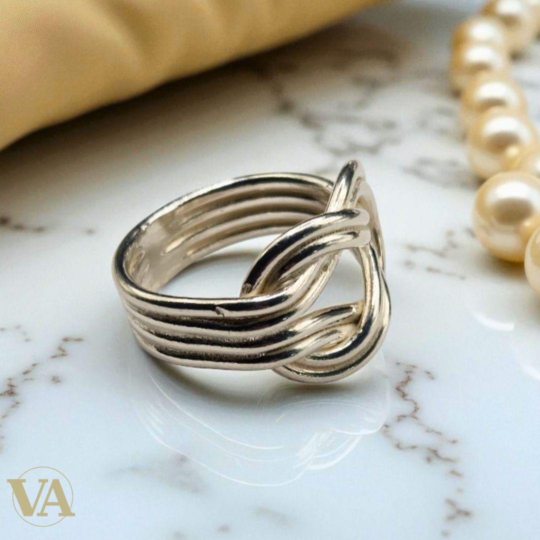 Bague femme nœud infini en argent 925