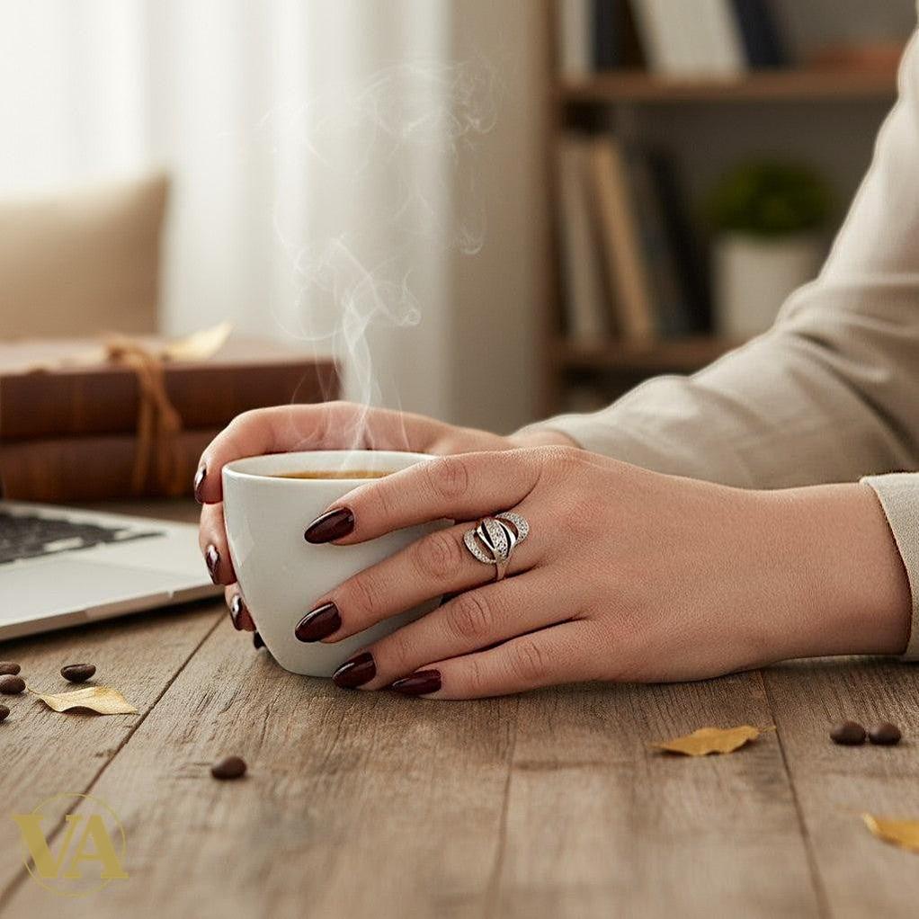 Bague Entrelacs Argent 925 – Oxyde de Zirconium