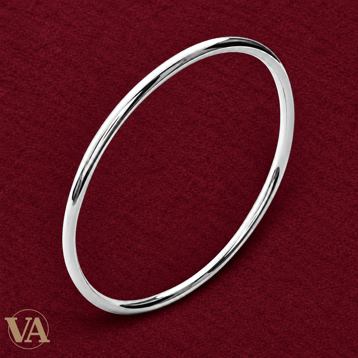 Jonc Femme Argent 925 Rhodié — Ruban Lisse - Argent 925 - Vindicta