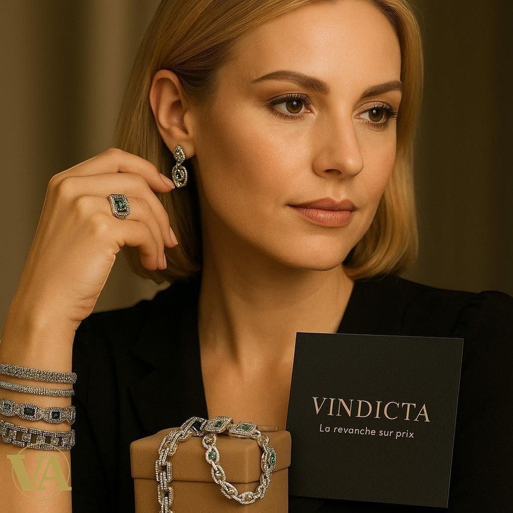 Bracelet Femme en argent 925 et marcassite | Bijoux Vindicta