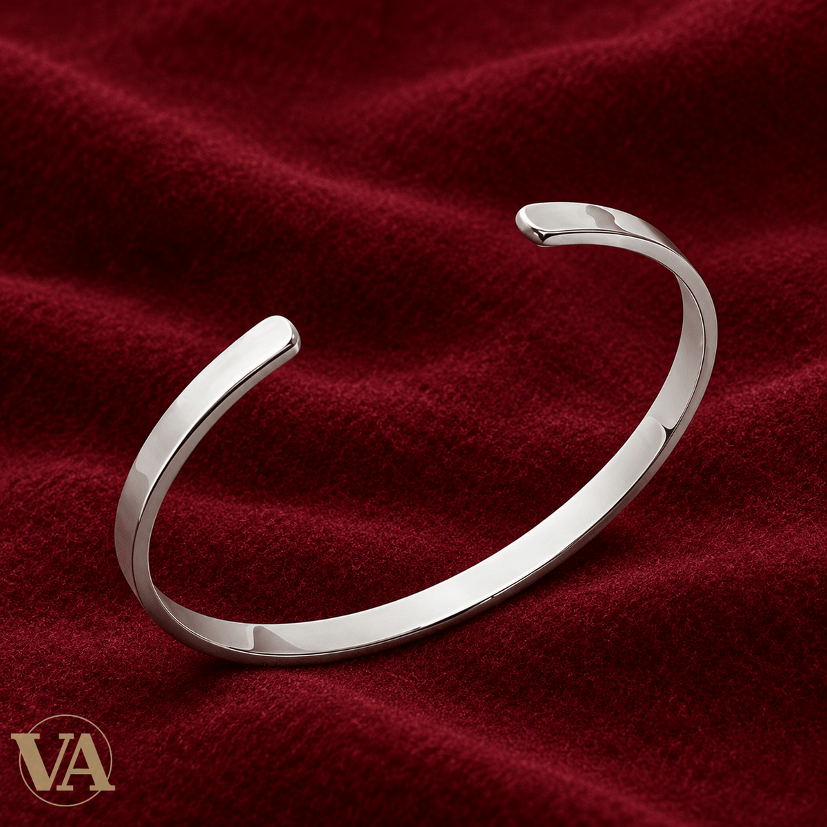 Jonc Femme Argent 925 — Ligne Polie à Facettes - Argent 925 - Vindicta