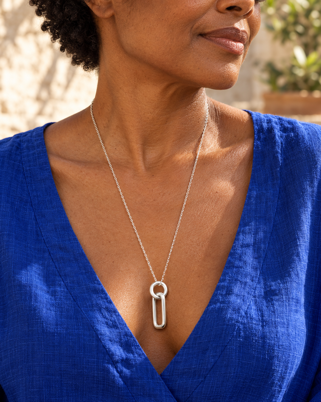 Collier en argent 925 4300017 porté