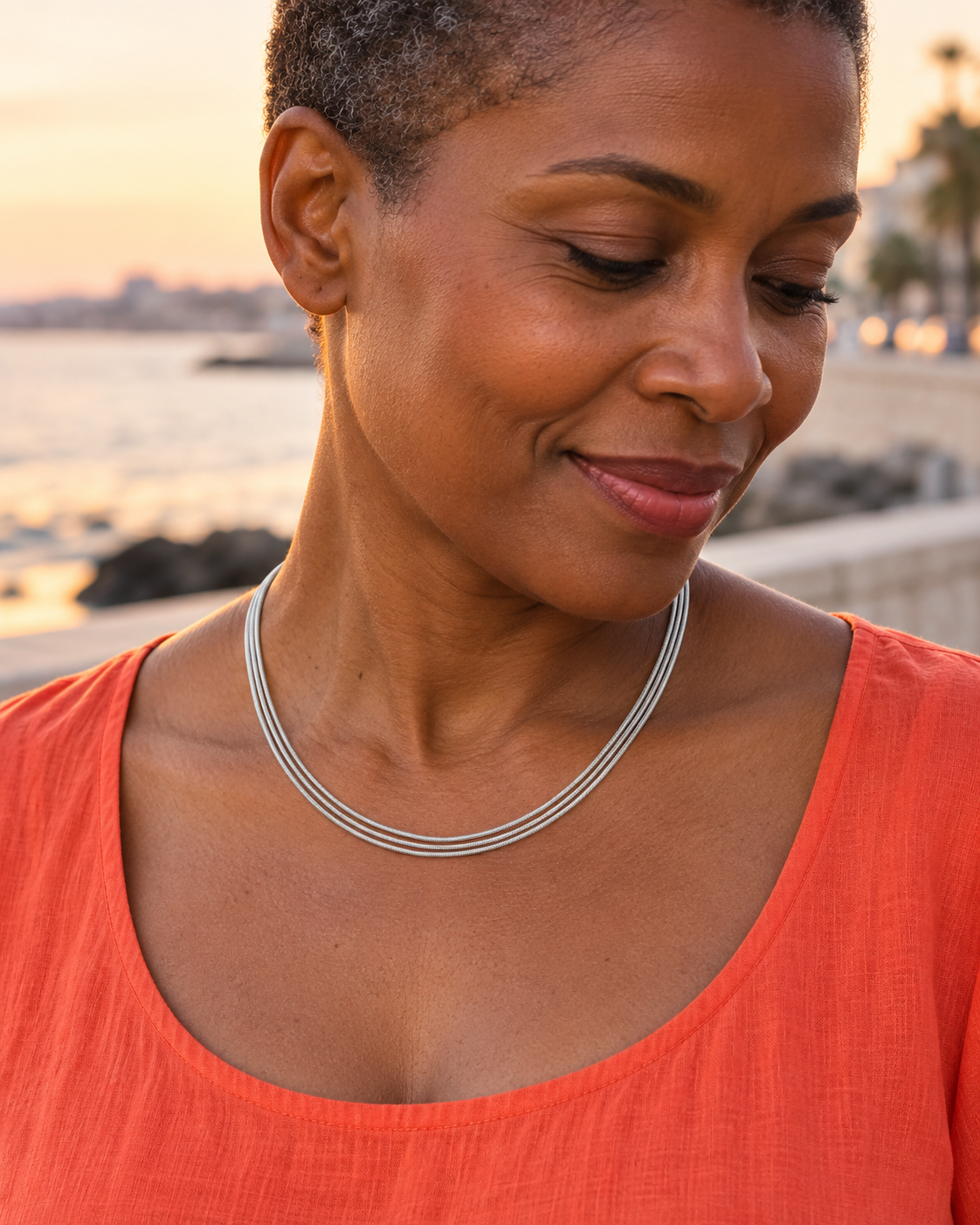 Collier argent 925 741320, nouvelle scène portée 2