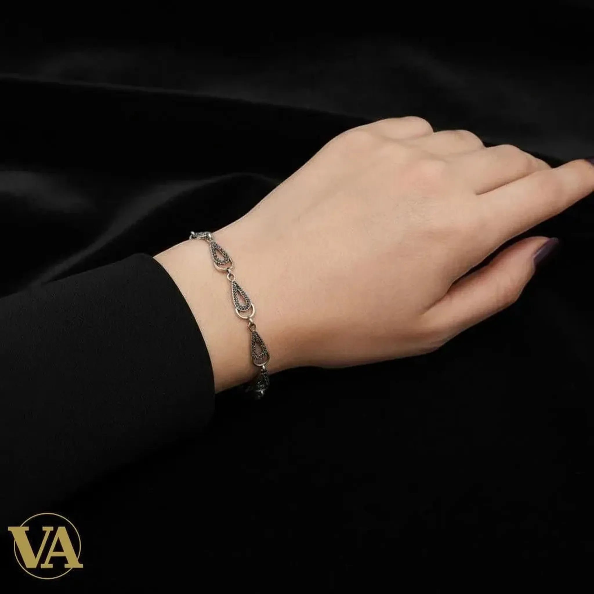 Bracelet Femme argent 925 & marcassite | Bijoux Vindicta