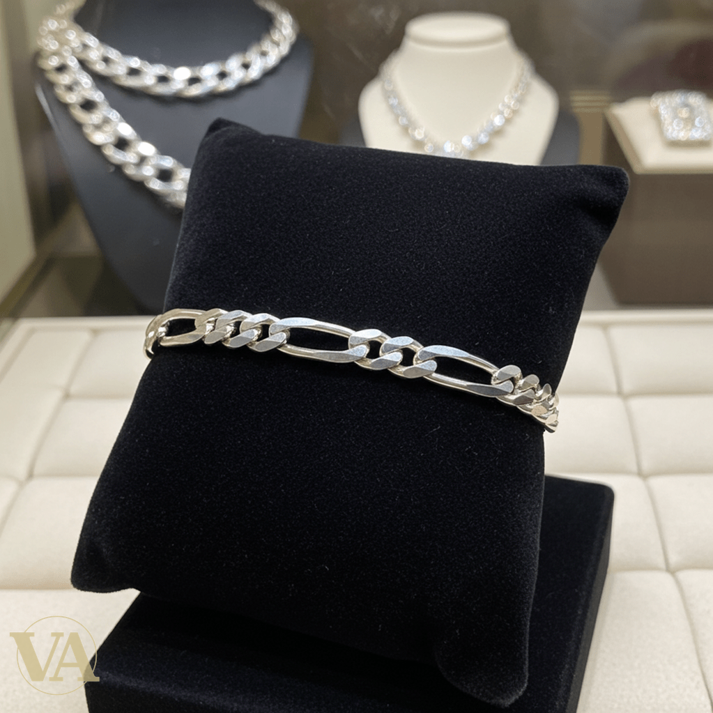 Bracelet Homme Argent 925 Maille Plate - Argent 925 - Vindicta