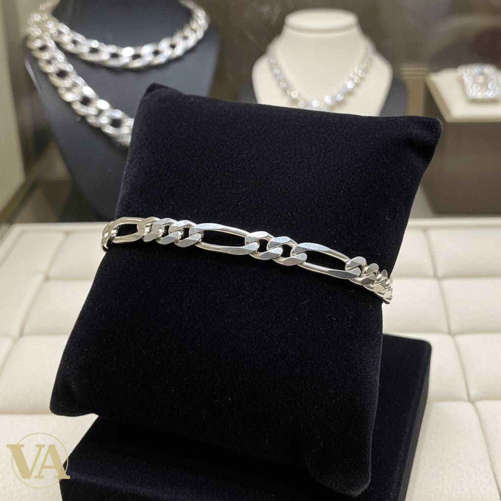 Bracelet Homme Argent 925 Maille Plate - Argent 925 - Vindicta