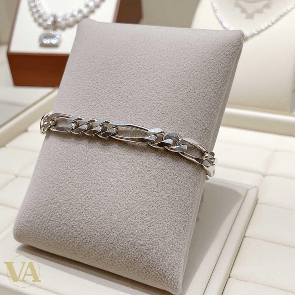 Bracelet Homme Argent 925 Maille Plate - Argent 925 - Vindicta