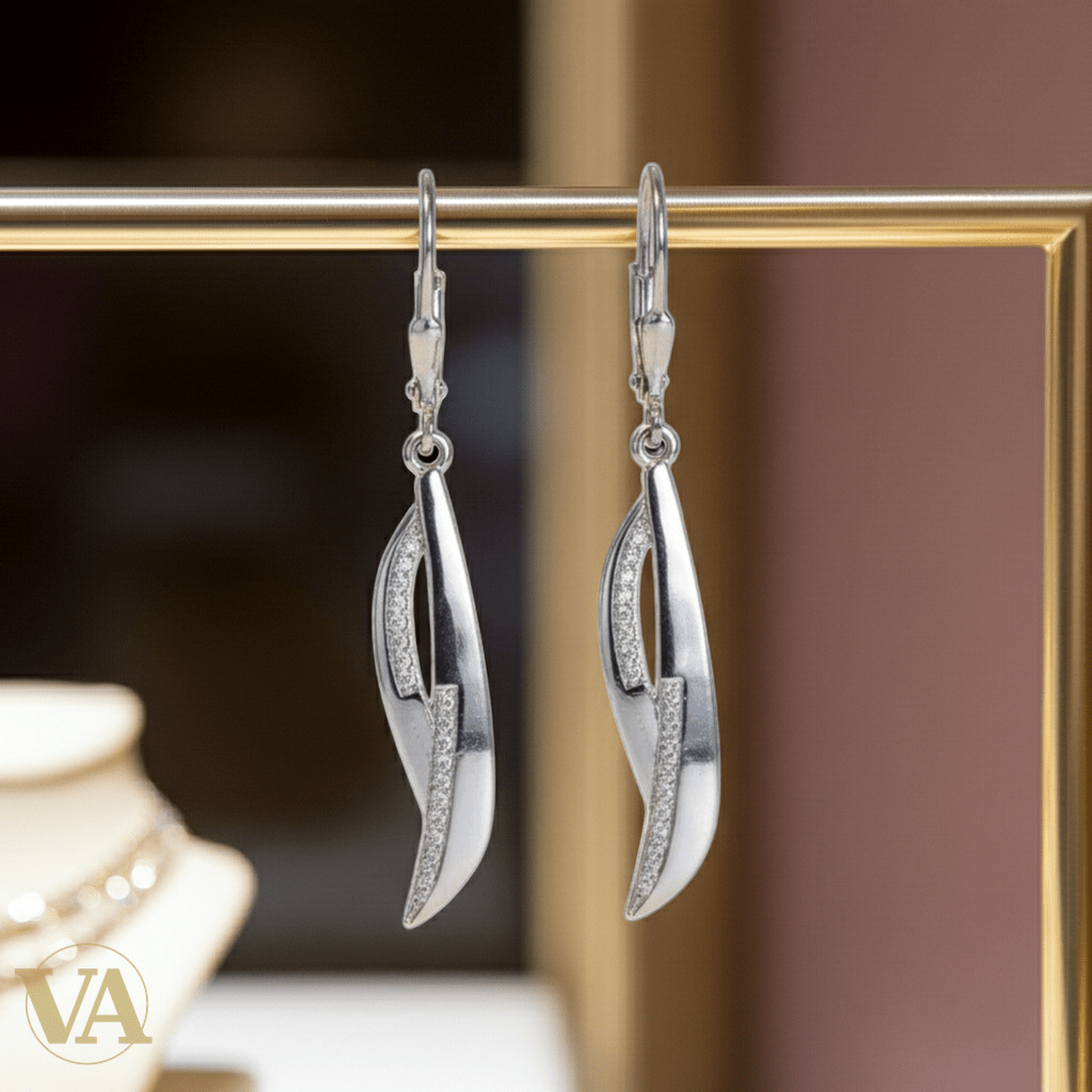 Boucles d'Oreilles Femme Pendantes Argent 925 – Oxyde de Zirconium - Argent 925 - Vindicta