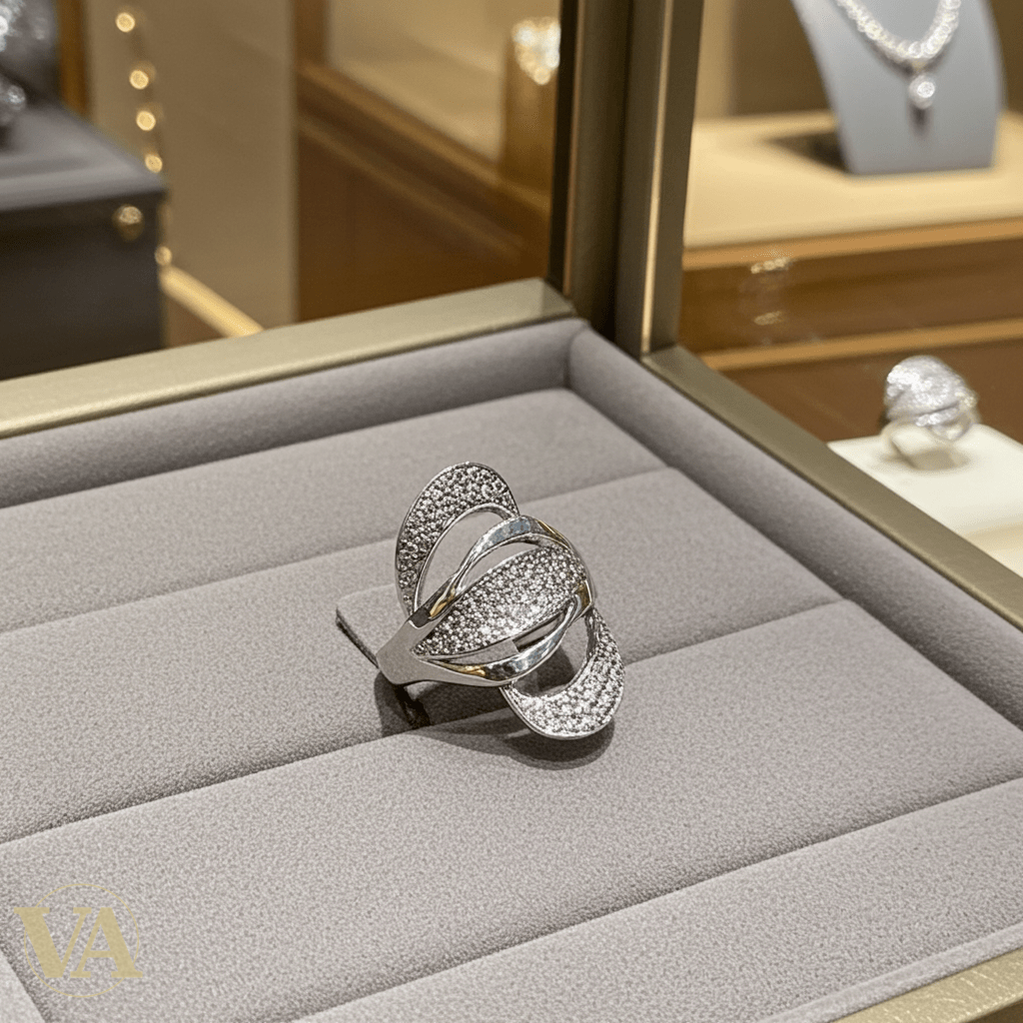 Bague Femme Entrelacs Argent 925 – Oxyde de Zirconium - Argent 925 - Vindicta