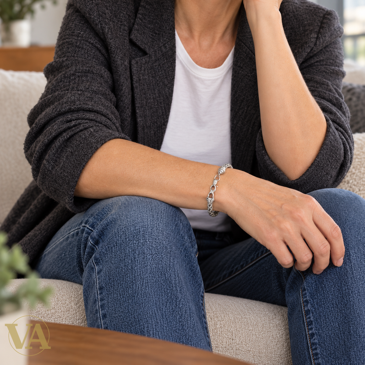 Maille Tressée Classique — photo lifestyle