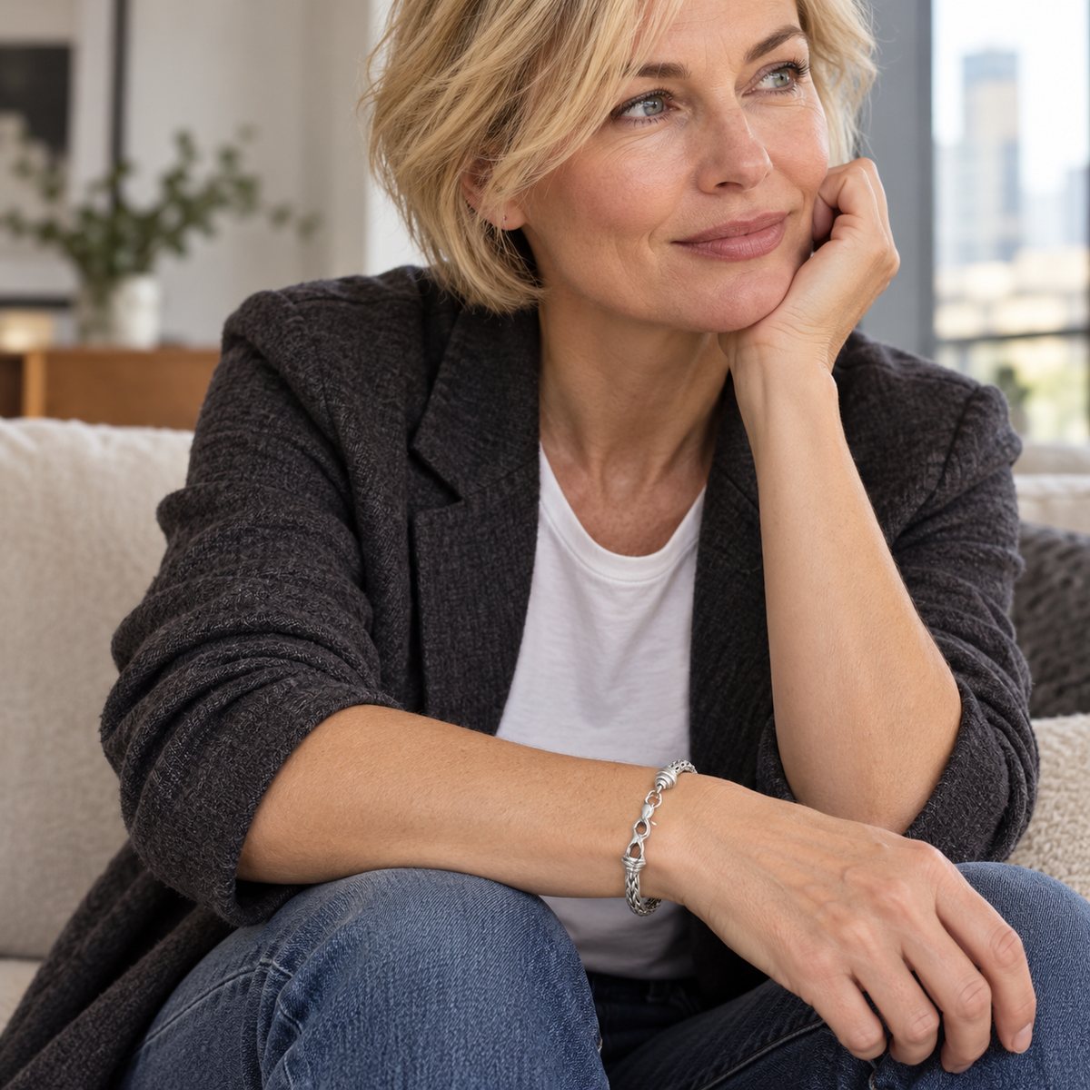 Maille Tressée Classique — photo lifestyle
