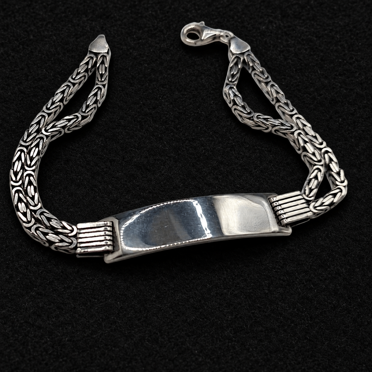 Bracelet Identité Homme Argent 925 – Maille Royale - Argent 925 - Vindicta