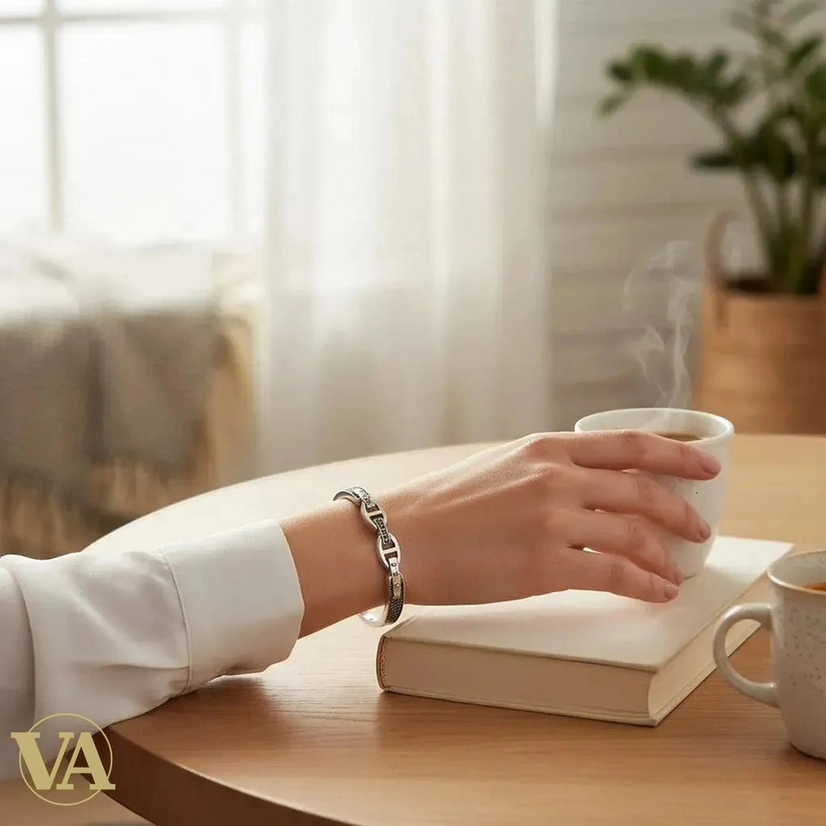 Bracelet Femme Jonc Chaîne – Argent 925