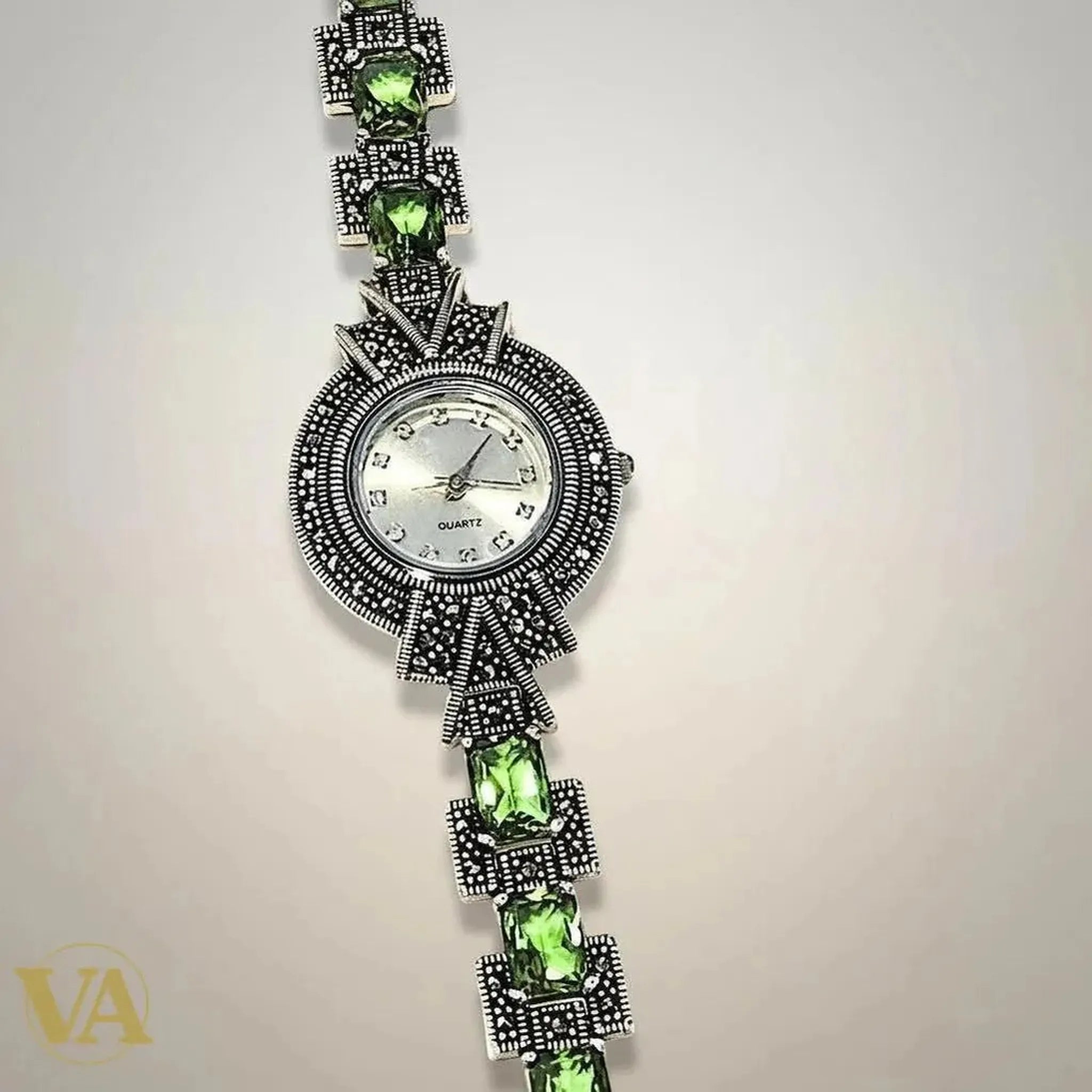 Bracelet-Montre Femme Argent 925 – Marcassite & Sultanite - Argent 925 - Vindicta