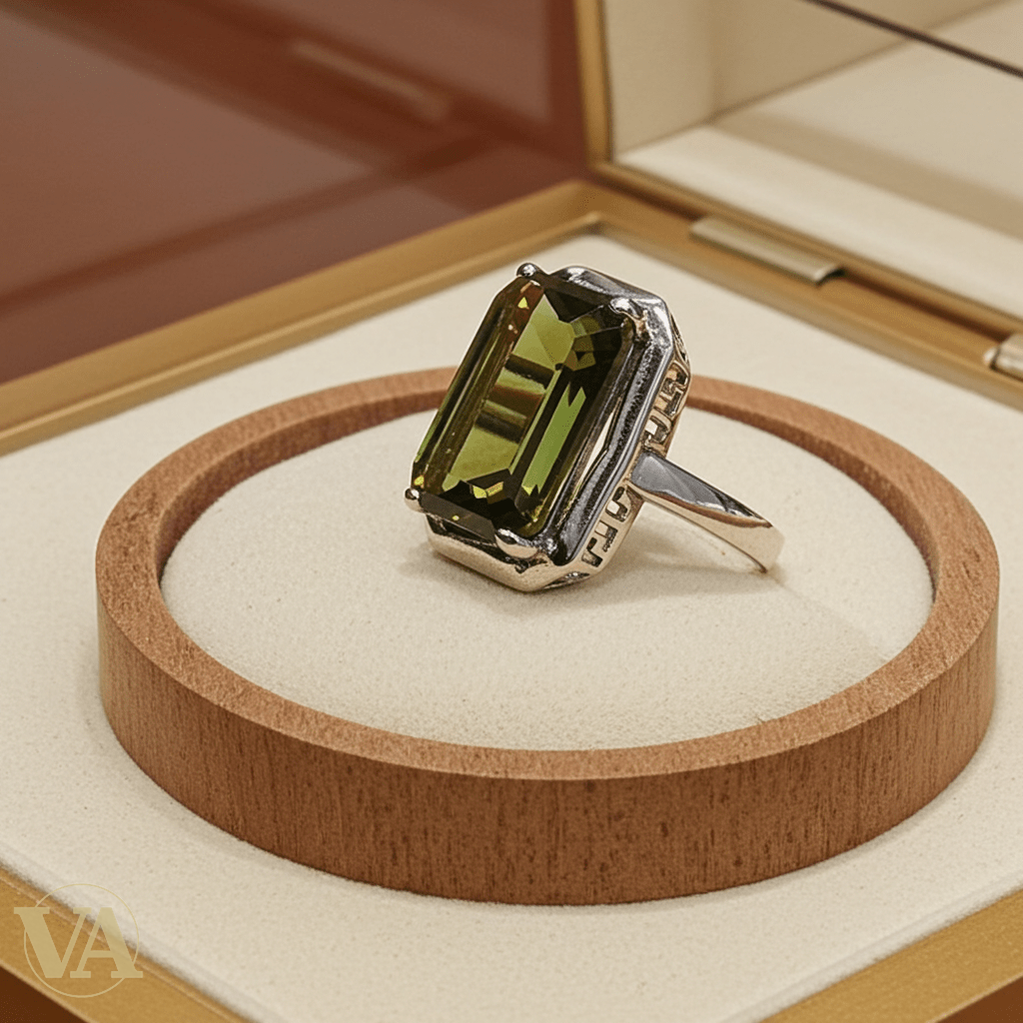 Bague femme argent 925 – Sultanite taille émeraude - Argent 925 - Vindicta