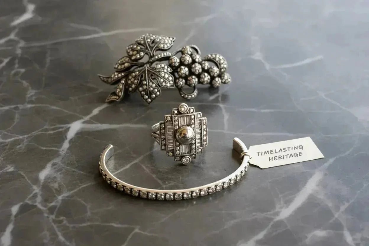 Argent 925 et Marcassite : Le Duo Intemporel de la Joaillerie - Vindicta : Bijoux Argent 925 Massif, Luxe et Héritage