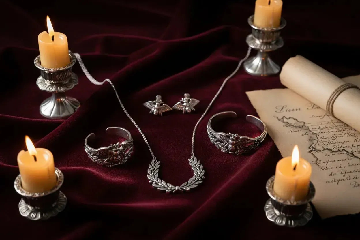 Le Style Empire Napoléonien : Bijoux Argent 925 et Symboles de Pouvoir-Vindicta : Bijoux Argent 925 Massif, Luxe et Héritage