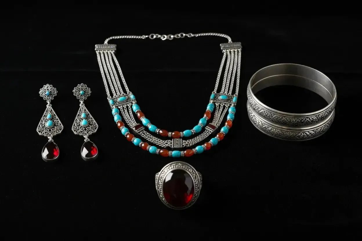 Bijoux de Mariée Andalous en Argent 925 : Traditions et Splendeur-Vindicta : Bijoux Argent 925 Massif, Luxe et Héritage