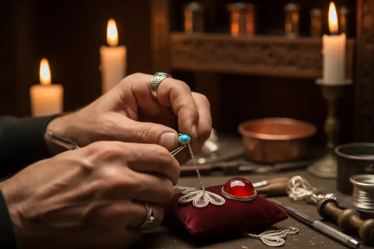Filigrane, Ciselure, Repoussé : Les Secrets des Artisans Ottomans-Vindicta : Bijoux Argent 925 Massif, Luxe et Héritage