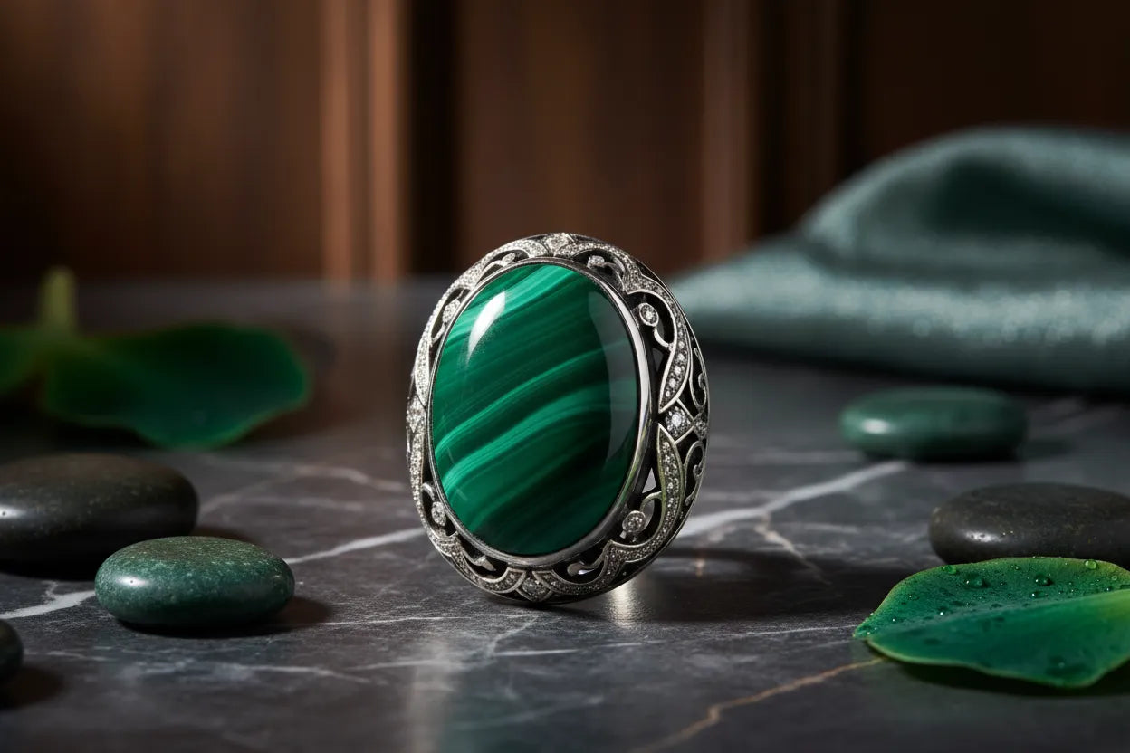 Malachite : Vertus, Symboles et Bijoux en Argent 925